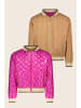 Like Flo Wende-Blouson "Amber" in Pink/ Beige/ Braun
