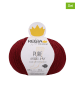 Regia 5er-Set: Wollgarne ''Premium Pure'' in Bordeaux - 5x 100 g