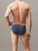 CALVIN KLEIN UNDERWEAR Slipy (3 pary) w kolorze niebieskim, czerwonym i szarym