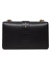 Pinko Leren schoudertas zwart - (B)27 x (H)16 x (D)8 cm