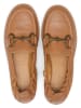Marc O´Polo Leren mocassins lichtbruin