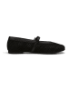Marc O´Polo Leren ballerina's met bandje zwart