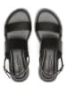 Marc O'Polo Shoes Leder-Sandalen in Schwarz