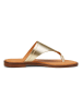 Marc O´Polo Leren teenslippers goudkleurig