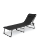 Lifa Living Tuinligstoel zwart - (B)59 x (H)30 x (D)189 cm