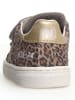 Naturino Leren sneakers "Pinn" lichtbruin/goudkleurig