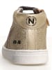 Naturino Skórzane sneakersy "Pinn" w kolorze złotym