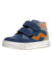 Naturino Leren sneakers "Mizar" blauw/oranje