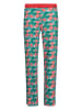 Skiny Pyjama-Hose in Türkis/ Rot