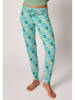 Skiny Pyjama-Hose in Türkis