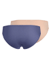 Skiny 2er-Set: Slips in Beige/ Blau