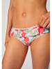 Skiny Bikini-Hose in Rot/ Grün/ Beige