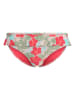 Skiny Bikini-Hose in Rot/ Grün/ Beige