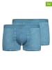 Skiny 2er-Set: Boxershorts in Blau