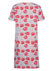 Skiny Nachthemd in Hellblau/ Rot