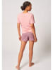 Skiny Pyjama in Rosa/ Dunkelblau
