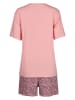 Skiny Pyjama in Rosa/ Dunkelblau