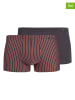 Skiny 2er-Set: Boxershorts in Rot/ Dunkelblau