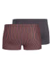Skiny 2er-Set: Boxershorts in Rot/ Dunkelblau