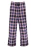 Skiny Pyjama-Hose in Dunkelblau/ Rot