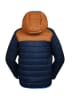 Peek U All-season doorgestikte jas "Caspian" donkerblauw/lichtbruin