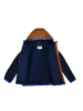 Peek U All-season doorgestikte jas "Caspian" donkerblauw/lichtbruin