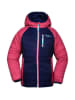 Peek U All-season doorgestikte jas "Cordelia" donkerblauw/roze