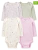carter's 4er-Set: Bodys in Rosa/ Creme/ Khaki