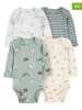 carter's 4er-Set: Bodys in Beige/ Grün/ Hellgrau