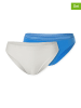 Schiesser 2-delige set: slips blauw/wit