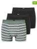 Schiesser 3er-Set: Boxershorts in Khaki/ Schwarz