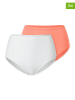Schiesser 2-delige set: hipsters oranje/wit