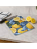Violeta Home Schneidebrett in Blau/ Gelb - (L)40 x (B)30 cm