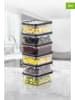 Violeta Home 6er-Set: Frischhaltedosen in Schwarz - 250 ml