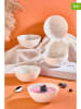 Violeta Home 6-delige set: kommen wit/lichtblauw - Ø 15 cm