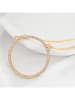 LA CHIQUITA Gold-Halskette "Kate Crystal" mit Kristallen - (L)45 cm