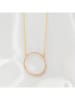 LA CHIQUITA Gold-Halskette "Kate Crystal" mit Kristallen - (L)45 cm