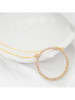 LA CHIQUITA Gold-Halskette "Kate Crystal" mit Kristallen - (L)45 cm