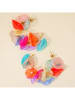 LA CHIQUITA Vergold. Ohrstecker "Flowers Bouquet Steel"