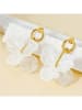 LA CHIQUITA Vergold. Ohrstecker "Petals of Love"