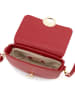 Mia Tomazzi Leder-Umhängetasche "Azario" in Rot - (B)19 x (H)13 x (T)6 cm