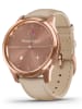 Garmin Hybrid-Smartwatch "Vivomove Luxe" in Beige/ Roségold