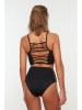 trendyol Bikini-Hose in Schwarz