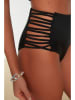 trendyol Bikini-Hose in Schwarz