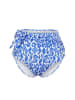 trendyol Bikini-Hose in Blau/ Weiß