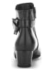 Gabor Leder-Stiefeletten in Schwarz