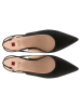 Högl Leder-Slingpumps in Schwarz