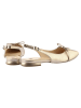 Högl Leder-Slingballerinas in Gold