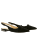 Högl Leder-Slingballerinas in Schwarz