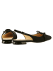 Högl Leder-Slingballerinas in Schwarz
